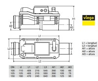 MEDIDAS VALVULA ANTIRRETORNO GRUNDFIX PLUS CONTROL VIEGA